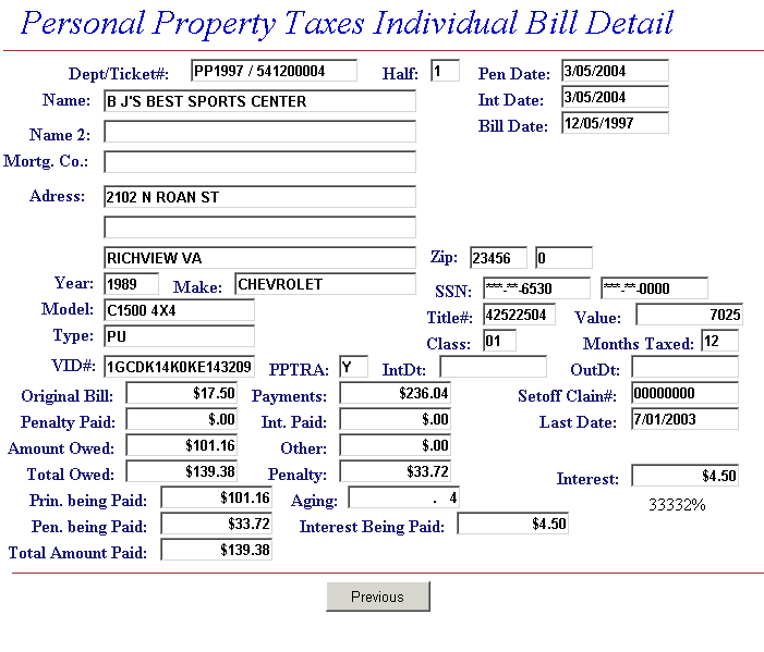 Search by password and last name example