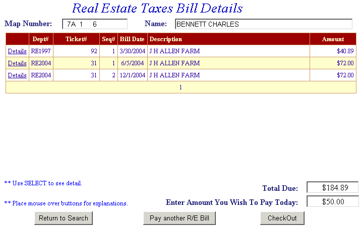 Enter payment amount example